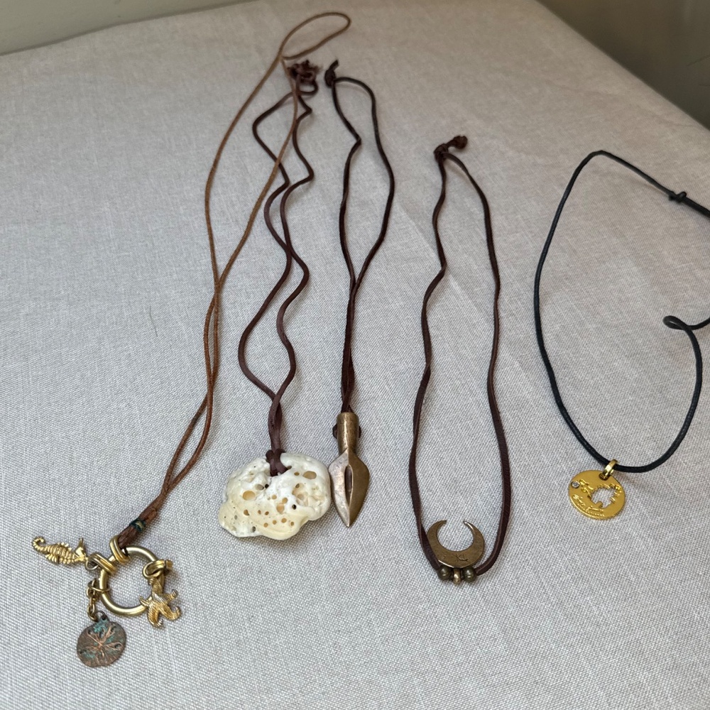 Bundle of 5 Vintage Corded Necklaces - Picture 11 of 11